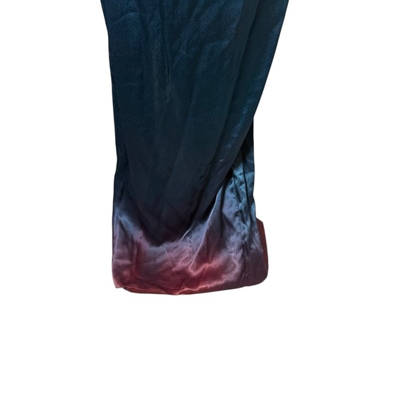 Vtg Gunne Sax Jessica McClintock Green Lace Satin Slip Dress Sz 9/10 Fairy Ombre - Picture 5 of 13